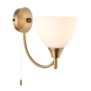 Gallery Direct Alton 1 Wall Light Antique Brass | Shackletons