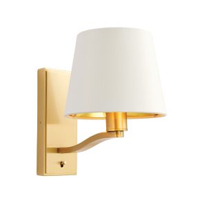 Gallery Direct Harvey Wall Light Brushed Gold 205mm | Shackletons