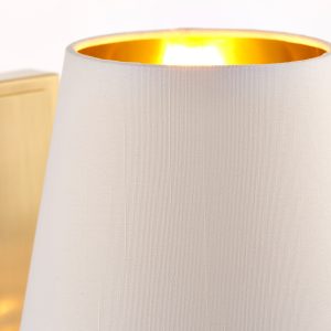 Gallery Direct Harvey Wall Light Brushed Gold 205mm | Shackletons