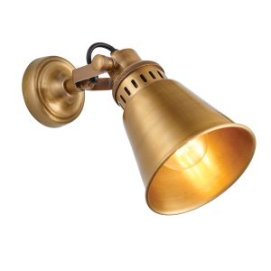 Gallery Direct Elms Wall Light Antique Brass | Shackletons