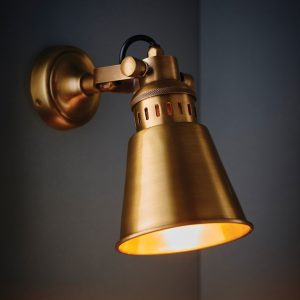 Gallery Direct Elms Wall Light Antique Brass | Shackletons