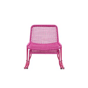 Gallery Outdoor Sassano Lounge Chair with Footstool Pink | Shackletons