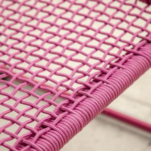 Gallery Outdoor Sassano Lounge Chair with Footstool Pink | Shackletons