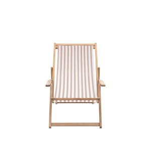 Gallery Outdoor Creta Deck Chair Clay Stripe | Shackletons