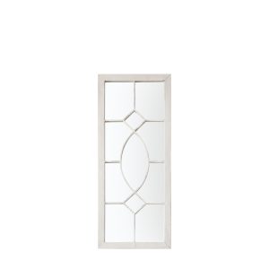 Gallery Direct Chatham Outdoor Mirror White 1050x400mm | Shackletons