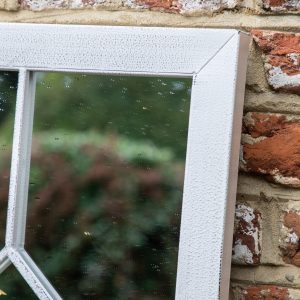 Gallery Direct Chatham Outdoor Mirror White 1050x400mm | Shackletons