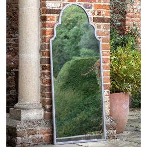 Gallery Direct Tilmanstone Outdoor Mirror Vintage Grey | Shackletons