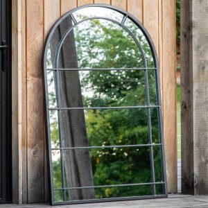 Gallery Direct Pinden Outdoor Mirror Black 900x1350mm | Shackletons