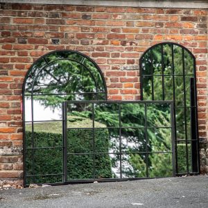 Gallery Direct Pinden Outdoor Mirror Black 900x1350mm | Shackletons