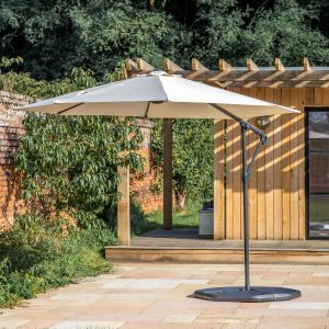 Gallery Outdoor Vazzano 3m Cantilever Parasol Cream | Shackletons