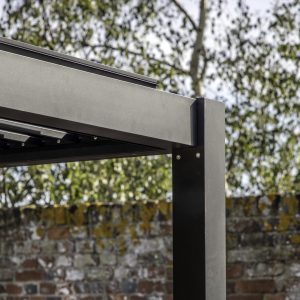 Gallery Outdoor Messina Pergola Black 3000x4000mm | Shackletons