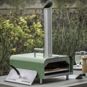 Gallery Outdoor Sassari Pellet Pizza Oven Green | Shackletons