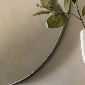 Gallery Direct Bowie Round Mirror Silver | Shackletons