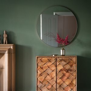 Gallery Direct Bowie Round Mirror Silver | Shackletons