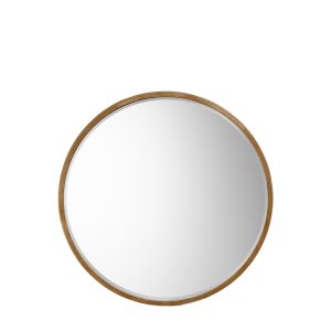 Gallery Direct Higgins Round Mirror Antique Gold | Shackletons