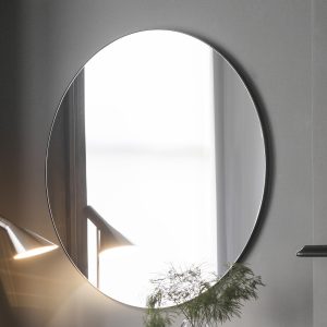 Gallery Direct Hayle Round Mirror Black | Shackletons