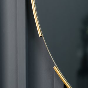 Gallery Direct Fitzroy Round Mirror Gold | Shackletons