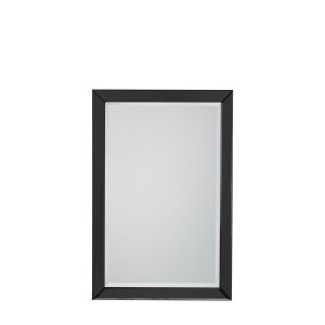 Gallery Direct Luna Rectangle Mirror Black | Shackletons