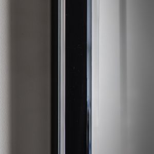 Gallery Direct Luna Rectangle Mirror Black | Shackletons