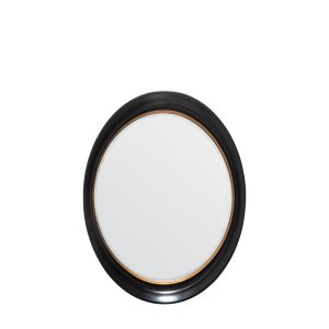 Gallery Direct Fiddock Mirror Black and Gold | Shackletons