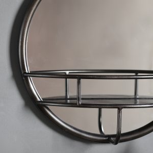 Gallery Direct Milton Round Mirror Black | Shackletons