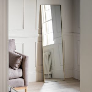 Gallery Direct Hurston Leaner Mirror Champagne | Shackletons