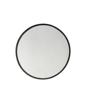 Gallery Direct Higgins Round Mirror Black | Shackletons