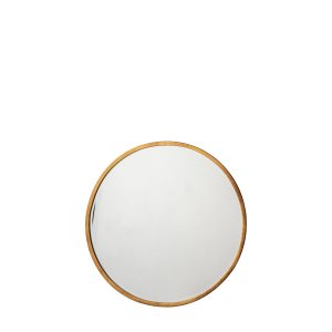 Gallery Direct Higgins Round Mirror Antique Gold | Shackletons