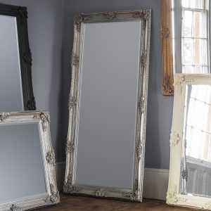 Gallery Direct Abbey Leaner Mirror Silver | Shackletons