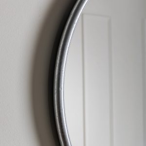 Gallery Direct Bayswater Silver Round Mirror | Shackletons