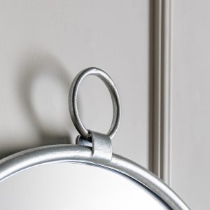 Gallery Direct Bayswater Silver Round Mirror | Shackletons