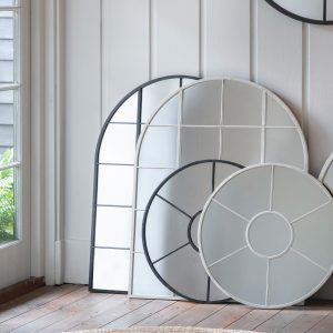 Gallery Direct Hampstead Arch Mirror Black | Shackletons