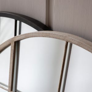 Gallery Direct Hampstead Arch Mirror Black | Shackletons