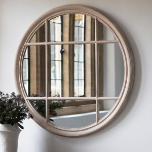 Gallery Direct Eccleston Round Mirror Clay | Shackletons