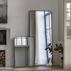 Gallery Direct Holworth Leaner Mirror Black | Shackletons