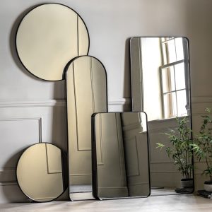 Gallery Direct Holworth Leaner Mirror Black | Shackletons