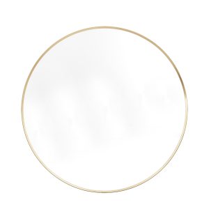 Gallery Direct Holworth Large Round Mirror Gold | Shackletons