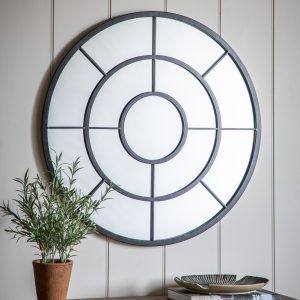 Gallery Direct Richborough Round Mirror Black | Shackletons