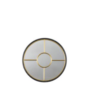 Gallery Direct Rocca Round Mirror Gold | Shackletons