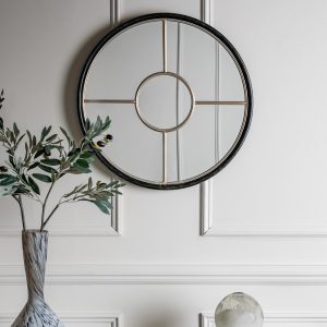 Gallery Direct Rocca Round Mirror Gold | Shackletons