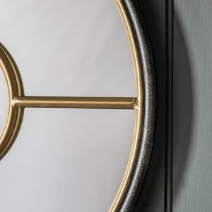 Gallery Direct Rocca Round Mirror Gold | Shackletons