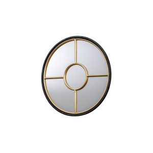 Gallery Direct Rocca Round Mirror Gold | Shackletons