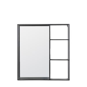 Gallery Direct Bassan Mirror Shelf Black | Shackletons