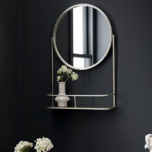 Gallery Direct Emerson Mirror Silver | Shackletons