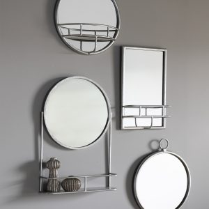 Gallery Direct Milton Mirror Rectangle Silver | Shackletons