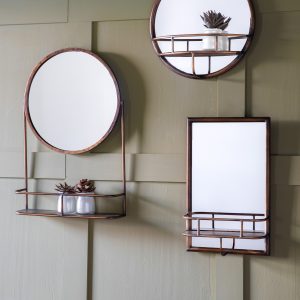 Gallery Direct Milton Mirror Rectangle Bronze | Shackletons