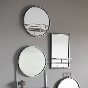 Gallery Direct Milton Round Mirror Silver | Shackletons