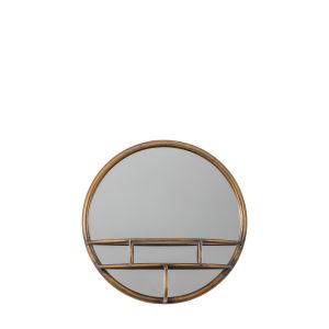 Gallery Direct Milton Round Mirror Bronze | Shackletons