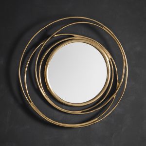 Gallery Direct Allende Mirror Satin Gold | Shackletons