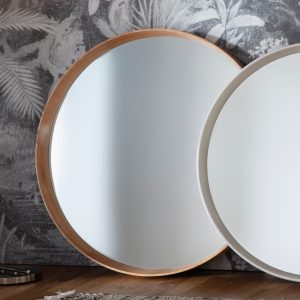 Gallery Direct Keaton Round Mirror Oak | Shackletons